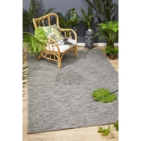 Indoor Outdoor Flatwoven Portico Design Grey Small Diamonds Floor Area Rugs and Runners
