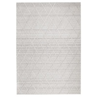 Modern Illusions Design Tiles Wool Viscose Multiweave Floor Area Rug Silver