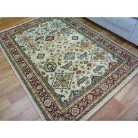 Persian Rugs Heritage Beige Floor Area Rug Detailed Allover Pattern Soft Feel Pile