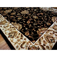 Persian Rugs Heritage Black Floor Rug All Over Soft Feel Pile