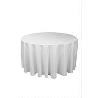 5 of Round 240cm Commercial Grade Table Cloth Cover White or Black