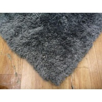 Wander Design 30mm Thick Charcoal Modern Shag Floor Area Rugs