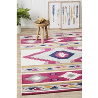 Bright Bohemian Tanzania Design Pink Tapestry Floor Area Rugs