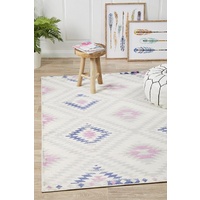 Bright Bohemian Tanzania Design Pastel Diamonds Floor Area Rugs