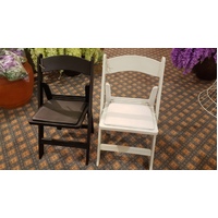4 Americana Event Folding Chairs High Quality Resin & Reinforced Legs with Padded Seat