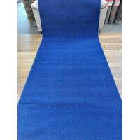 Royal Blue Grandeur Plush Pile Wedding Event Exhibition Thick Washable Carpet Aisle Runner