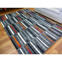 Bright Modern Floor Area Rugs Mirage Grey Columns