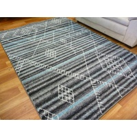 Bright Modern Floor Area Rugs Mirage Grey Moroccan