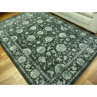 Elite Charcoal Grey Multi Coloured Persian Contemporary Design Soft High Quality Floor Area Rugs