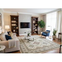 Elite Beige Bakhtiari Persian Design Soft High Quality Floor Area Rugs