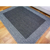 Sunrise Black Grey/Silver Flatweave Area Floor Rugs also Hall Runners and Round