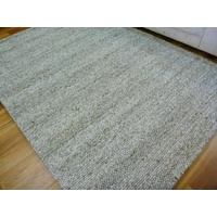 Handwoven Mixed Textured Weaves Wool & Art-Silk Diva Beige 20mm Thick Area Floor Rug