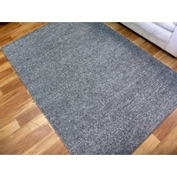 Handwoven Sumak Weave Wool & Art-Silk Ishka Empire Graphite Area Floor Rug