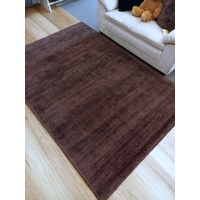 Modern Rugs Opulant Hand Loomed Tip Sheared Brown