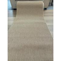 Sisal Look Indoor Outdoor Runner by the Meter Sand 80cm 1m 1.2m or 2m Wide Boucle Weave