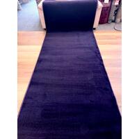 Purple Grandeur Plush Pile Wedding Event Exhibition Thick Washable Carpet Aisle Runner