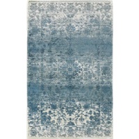 Persian Allover Mirage Look Design Blue Grey Soft Feel Raffia 11mm Thick Floor Area Rug
