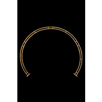 Round Wedding Altar Ceremony Frame 280W x 230cmH White or Gold - Online
