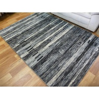 Very High Quality Modern Design Stamford Charcoal Panels Floor Rug