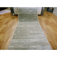 Clearance Hall Runners Stamford Beige Grey Cream Panels 80cm Wide End of Roll Edged