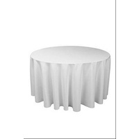5 of Round 320cm Commercial Grade Table Cloth Cover White or Black