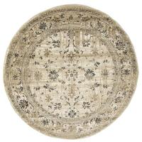 Persian Round Rugs Wash Design Chorus Beige Allover Soft Feel