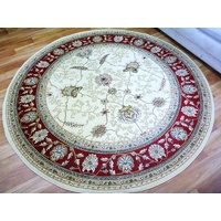 Round Rugs Chorus Circle Cream Red
