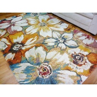 Sight Flowers Multi Coloured Modern Design Soft 20mm Thick Floor Area Rugs