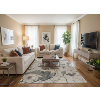 Aurora Floral Multi Contrast Modern Design Soft High Quality Floor Area Rugs