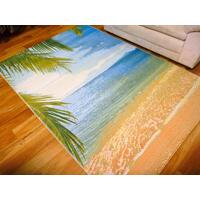 Indoor Outdoor Beach Palm Tree Theme Design Area Floor Rugs