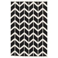 Fantasy Firefly Black Chevron Dreams Handmade Wool 280x190cm Area Floor Rugs