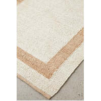 Arahas Flat-Woven Jute Maria Natural Floor Area Rugs - Online