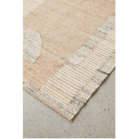 Arahas Flat-Woven Jute Soro Natural Floor Area Rugs - Online