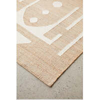 Arahas Flat-Woven Jute Zelda Natural Floor Area Rugs - Online