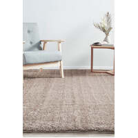 Hue 50mm Thick Woven Shag Mink Floor Area Rugs - Online