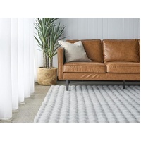 Silver Washable Ripple Rugs – Super Soft 20mm Thick High-Low Luxury Floor Rugs in Rectangle & Round