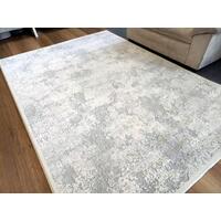 Verdon Aged Pattern Cream Grey Transitional Design Floor Area Rugs