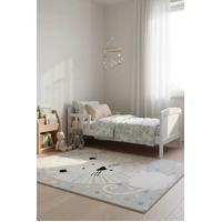 Kids Super Soft Feel Cream Beige Lion Dreamscape 14mm Thick Childrens Rugs