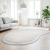 Grey Sculptured Designer Corva Wool Floor Rug 12mm Thick