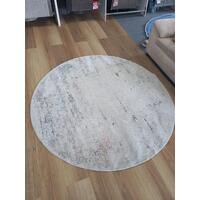 Transitional Design Coastal Light Grey Multi Terracotta Area Rugs and Circle