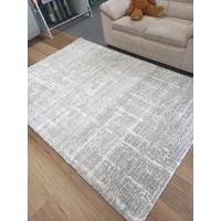 Ultra-Soft Luxury Feel Scandinavian-Inspired Soft Grey Cream Mottled Rug Collection 100% Recycled Polyester