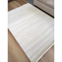 Ultra-Soft Luxury Feel Scandinavian-Inspired Soft Cream Grey Maze Rug Collection 100% Recycled Polyester