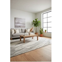 Saphire Flow 20mm Thick Beige & Black High-Low Contemporary Designer Rugs