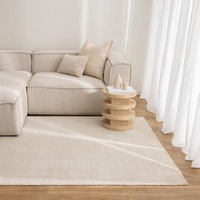 Luxury Indoor Outdoor Recycled Polyester Haven Cream Floor Rug