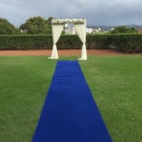 Hire of Blue Carpet 1.2m x 6, 8, 10 or 12m Long for Weddings or Events