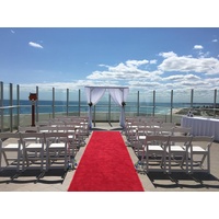 Hire of Plush Red Carpet 1.2m x 6m or 1.2 x 8 m long for Weddings or Events