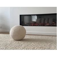 Soft Feel Arlo Ball Pile Cream 20mm Thick Wool n Nylon Floor Area Rugs