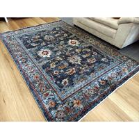 Persian Blue Allover Design High Quality Heat-Set Polypropylene Floor Area Rug