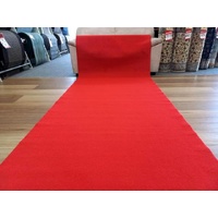 Red Expo Event Runners 1.2m x 6, 8, 10 or 12m Long for Wedding Aisles Rubber Backed