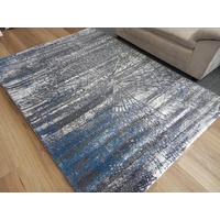 Rome Dark Grey Dark Blue 14mm Thick Modern Design Floor Area Rugs